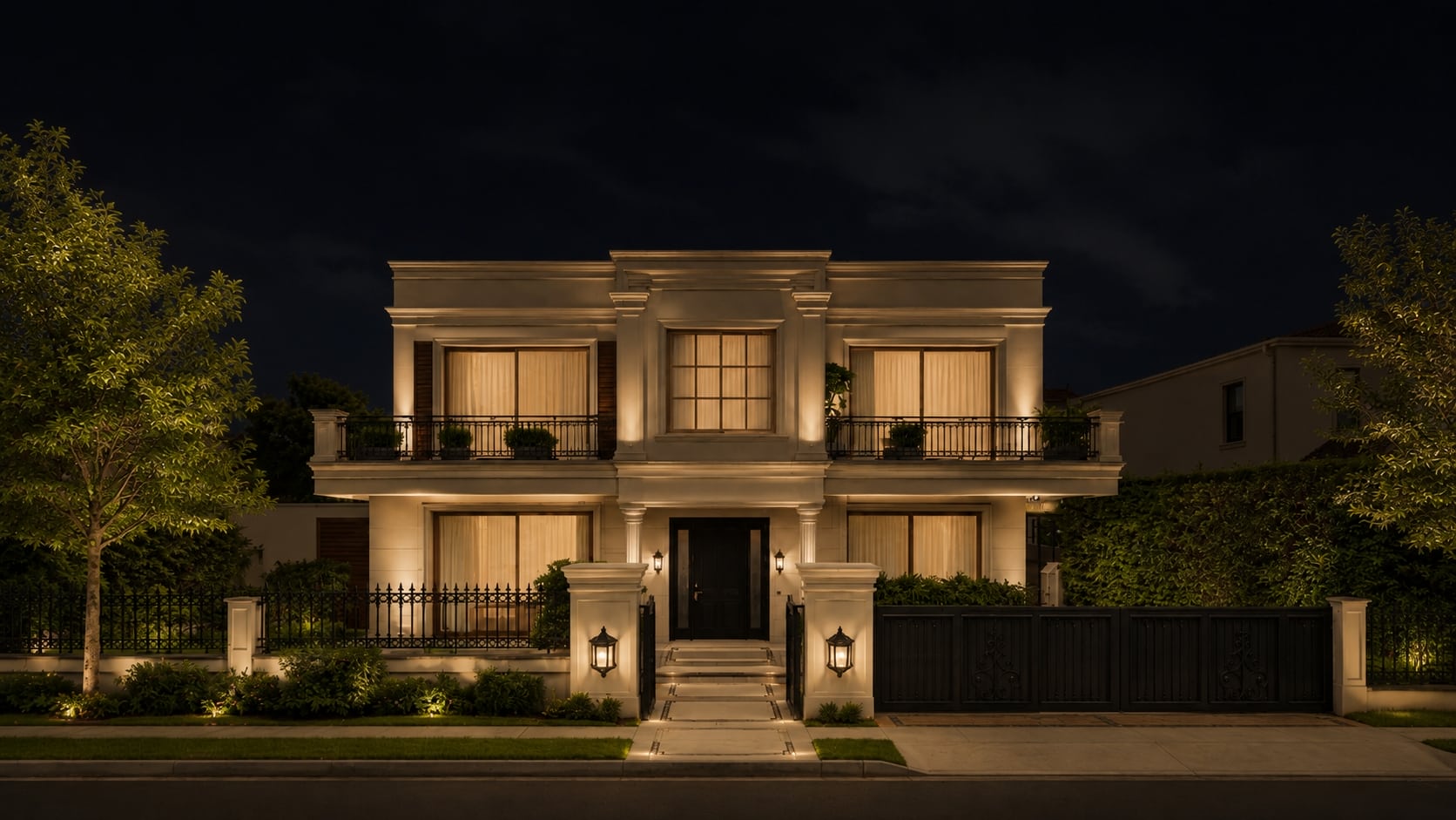 Night time with dim lights preview